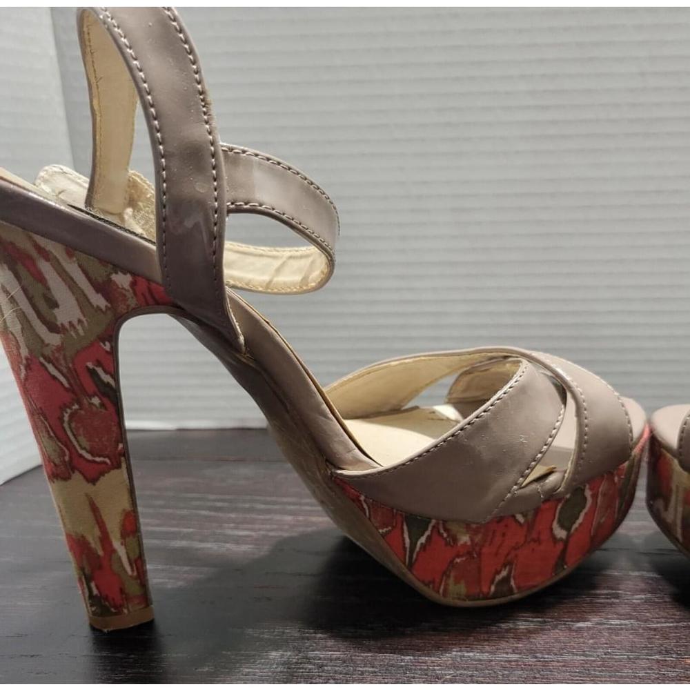 Steve Madden Madden Girl Tan Leather High Heel Sandals